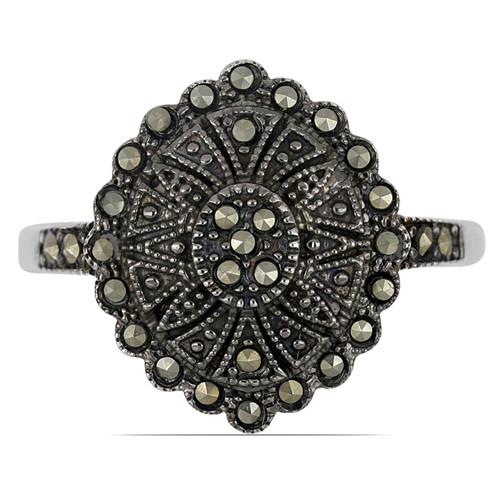 BUY AUSTRIAN MARCASITE GEMSTONE RING IN 925 STERLING SILVER